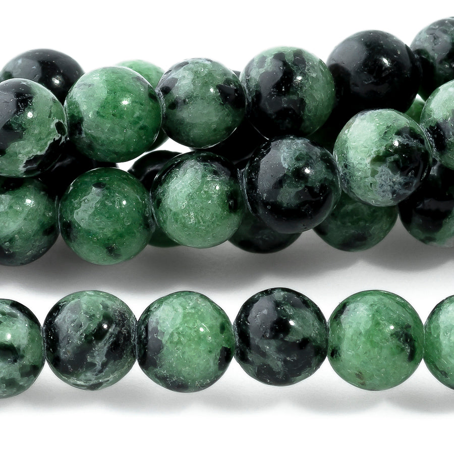 Ruby Zoisite 6mm Round 15-16 Inch