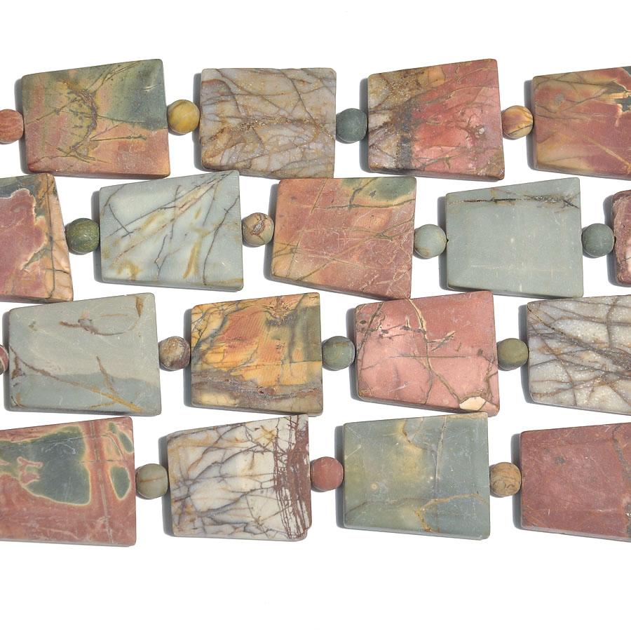 MATTE Red Creek Jasper 18x25 Trapezoid