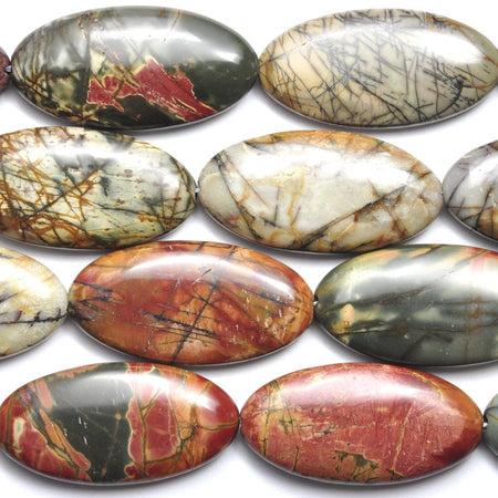 Red Creek Jasper AAA 20x40mm Oval