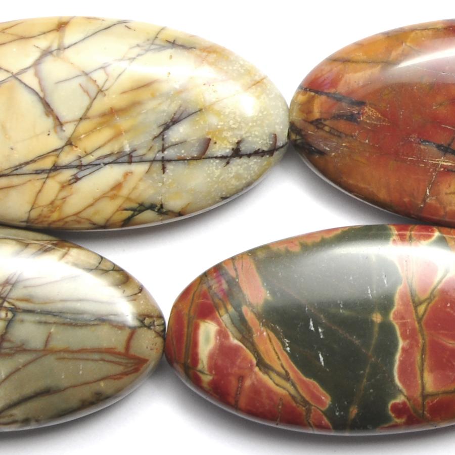 Red Creek Jasper AAA 20x40mm Oval