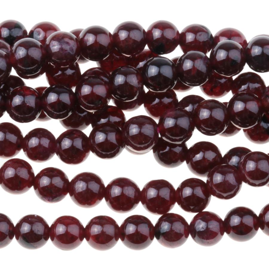 Red Garnet 4mm Round 15-16 Inch