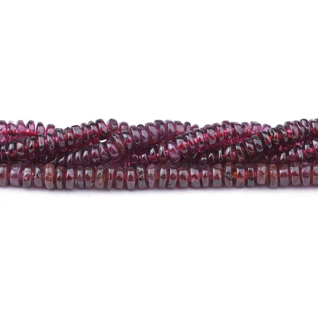 Red Garnet 5X2mm Edge Rondelle - Limited Editions - Goody Beads