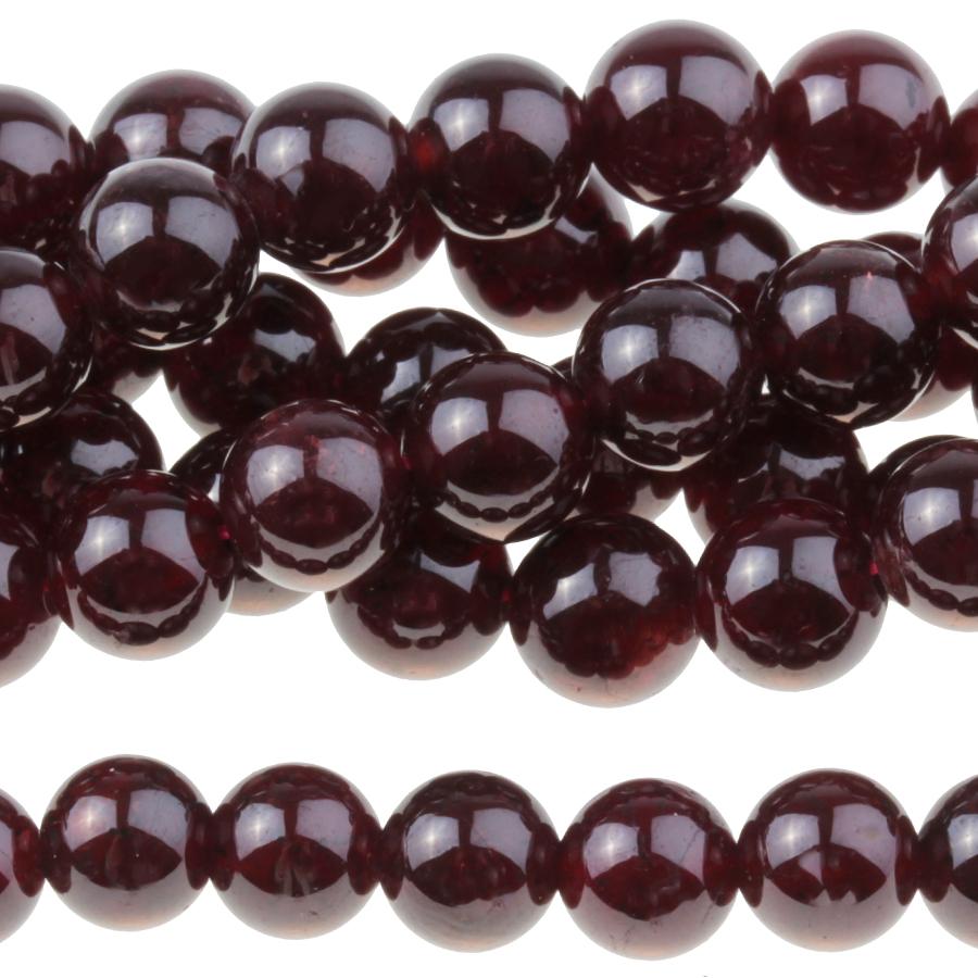 Red Garnet 6mm Round 8-Inch