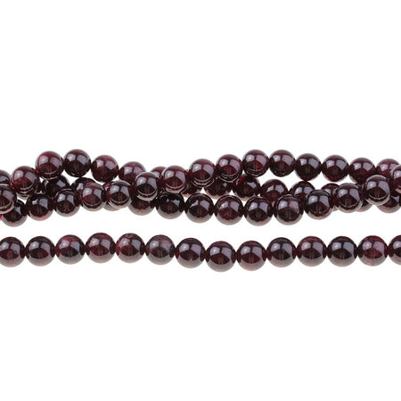 Red Garnet 8mm Round 8-Inch