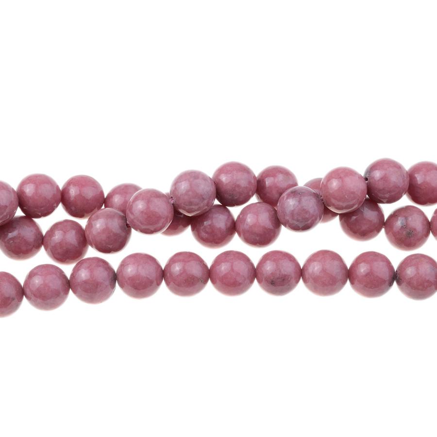 AA Grade Rhodonite 10mm Round 15-16 Inch