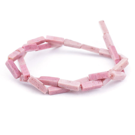 Rhodonite 4X13mm Rectangle Tube - Limited Editions - Goody Beads