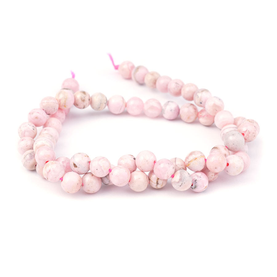 Rhodochrosite 6mm Round Grade A - 15-16 Inch - Goody Beads