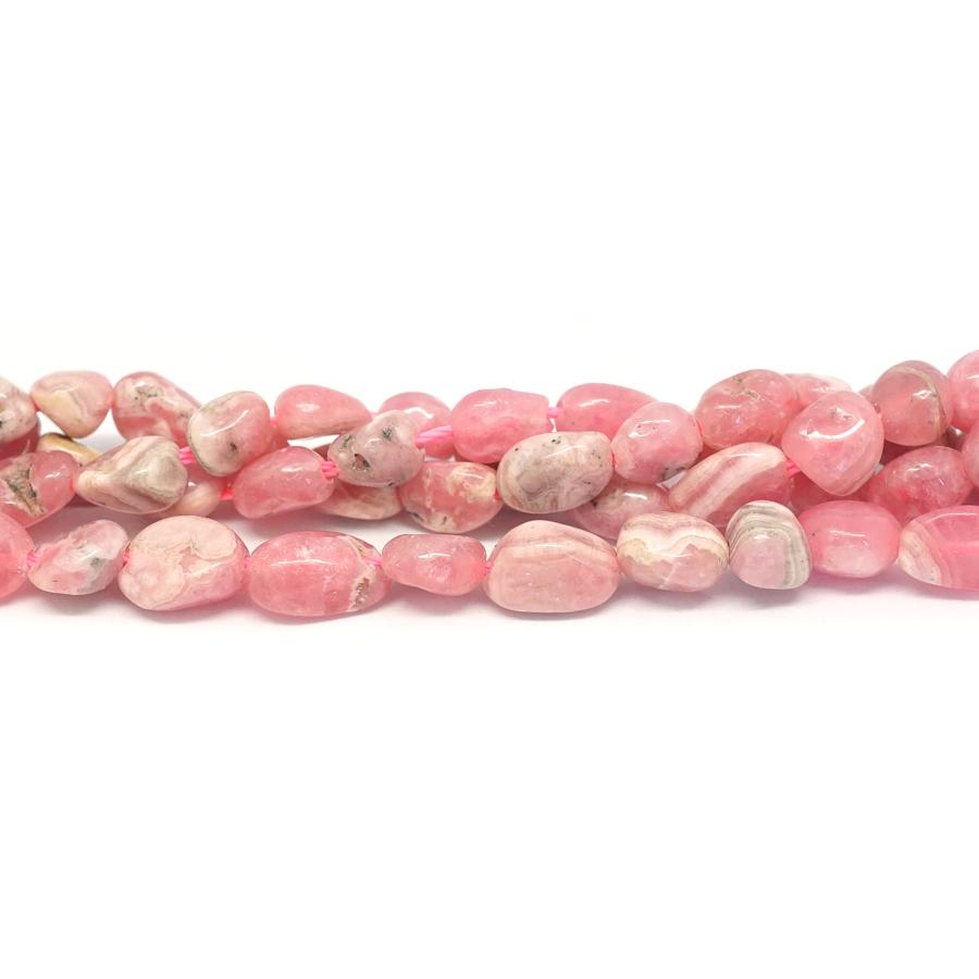 Rhodochrosite A Grade 6x8mm Pebble - 15-16 Inch