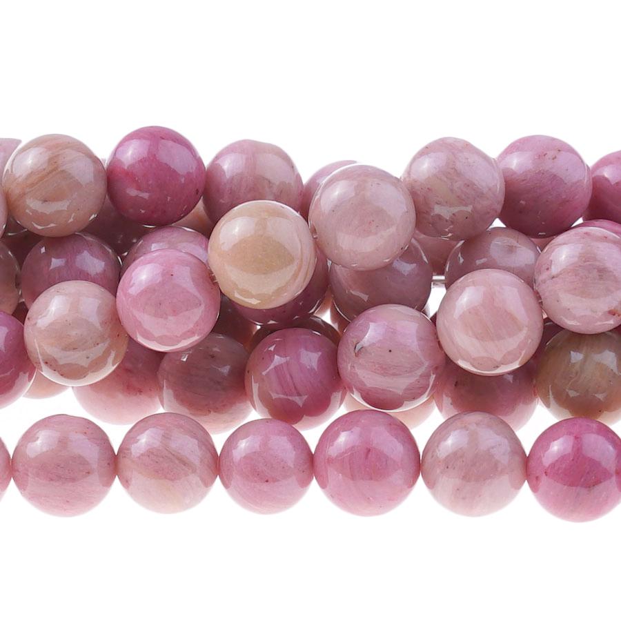 Rhodonite 8mm Round 15-16 Inch