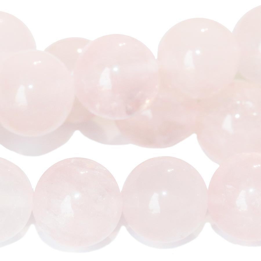 Rose Quartz 12mm Round 8-Inch