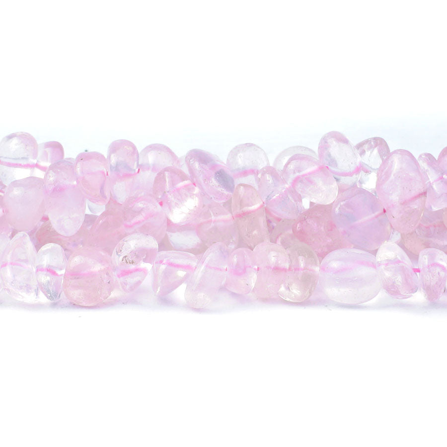 Rose Quartz 6X10-12mm Pebble Madagascar A Grade - Limited Editions - Goody Beads