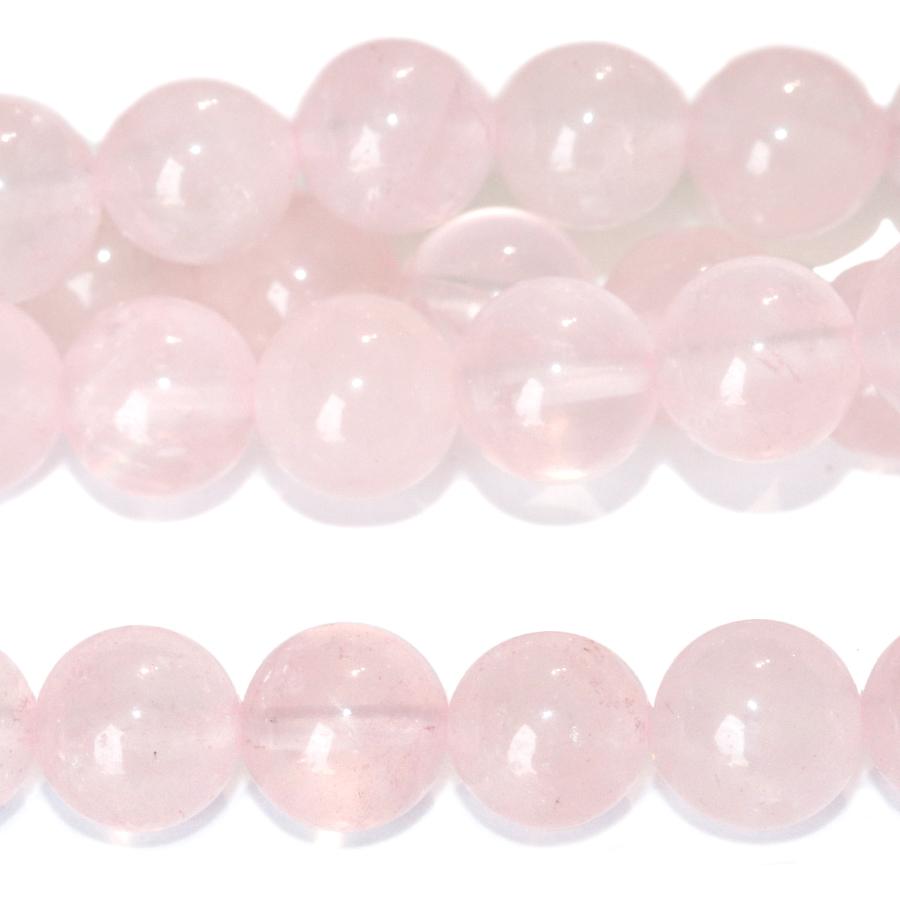 Rose Quartz 8mm Round 8-Inch - Goody Beads