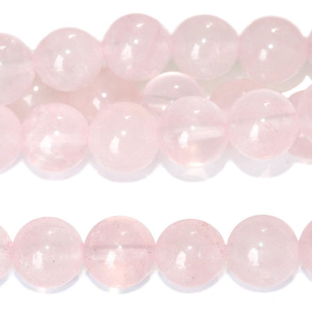 Rose Quartz 8mm Round 8-Inch - Goody Beads