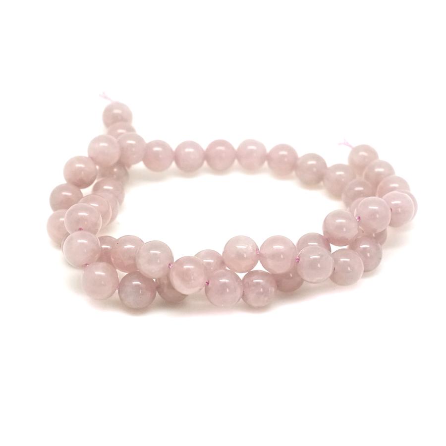 Rose Quartz Purple 8mm Round - 15-16 Inch