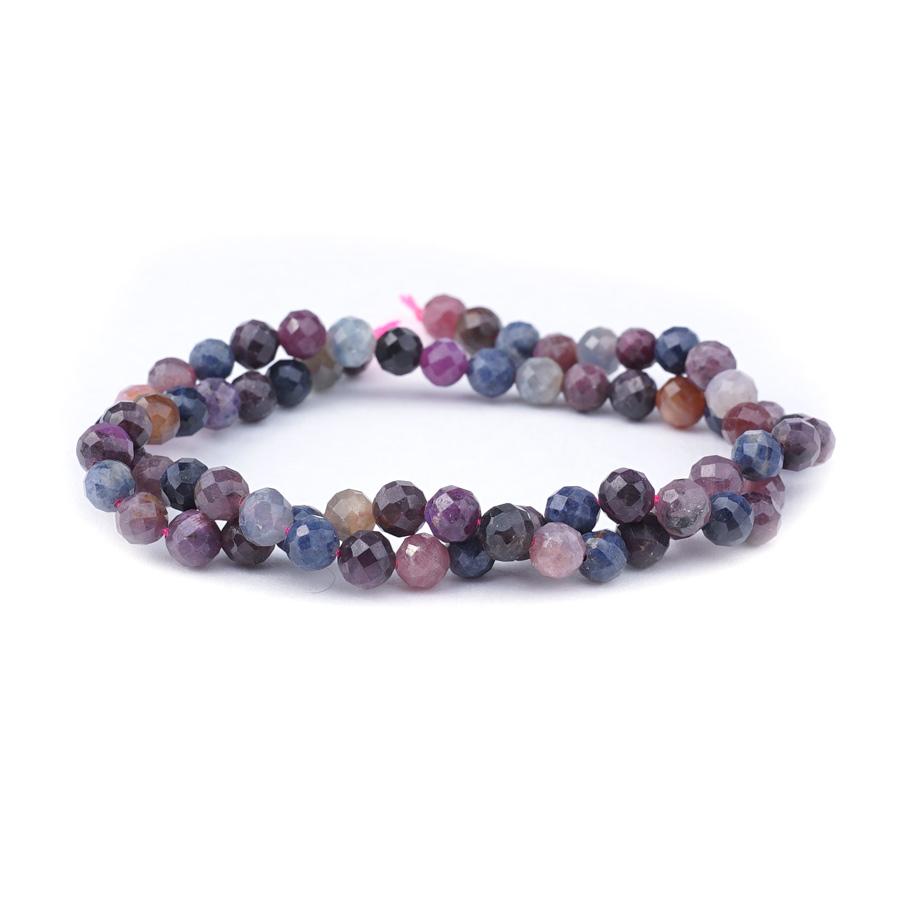 Ruby Sapphire 6mm Natural Round Faceted - 15-16 Inch