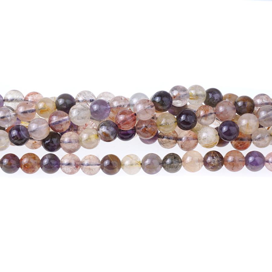 Rutilated Quartz Rainbow 6mm Round - 15-16 Inch