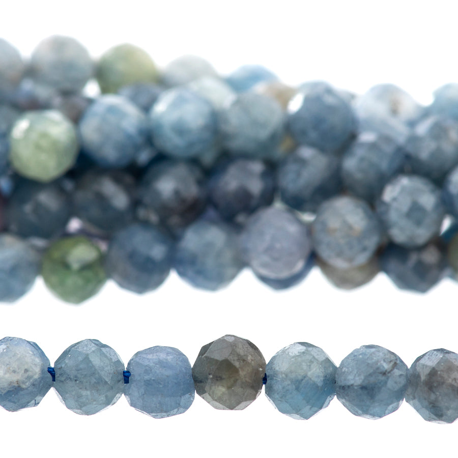 Sapphire 3mm Round Faceted - 15-16 Inch - Goody Beads