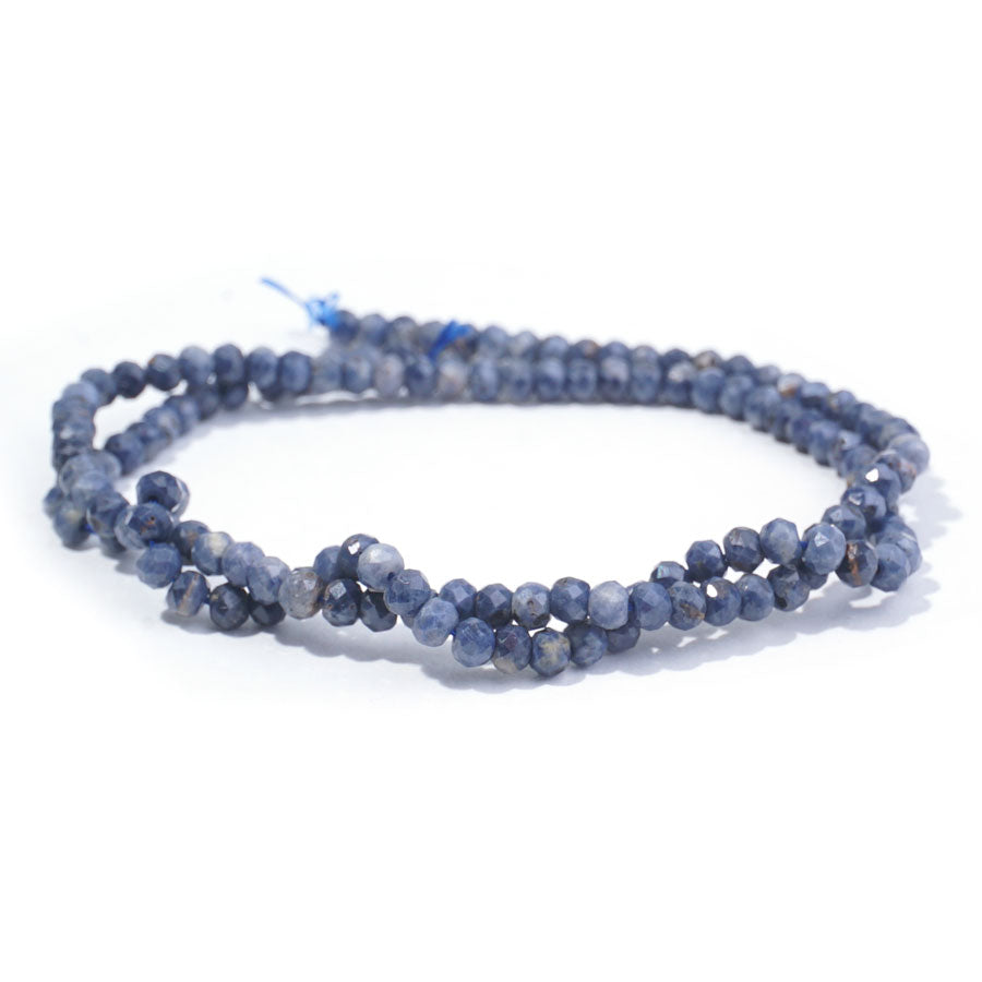 Sapphire 3mm Rondelle Faceted - 15-16 Inch - Goody Beads