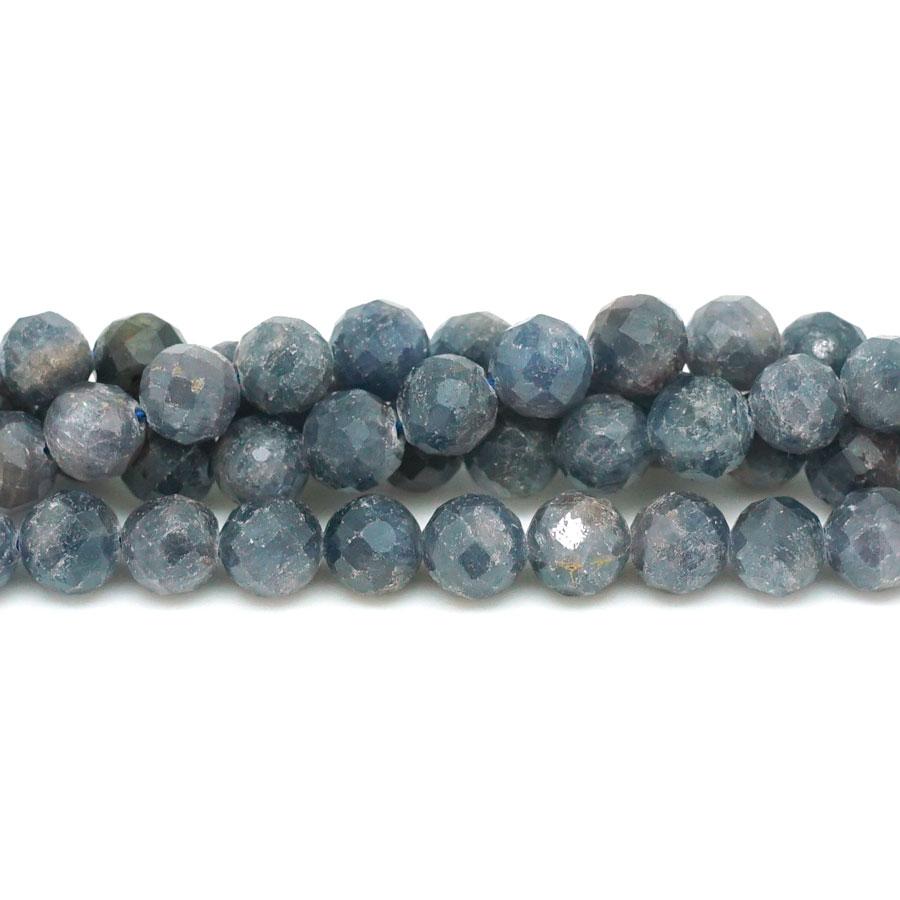 Sapphire Diamond Cut, Faceted 8mm Round - 15-16 Inch