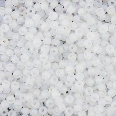 8-9131FR Matte Crystal AB Miyuki Seed Beads Tube - Goody Beads