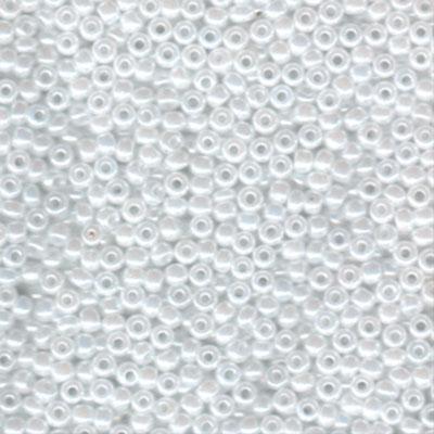 8-9528 White Ceylon Miyuki Seed Beads Tube - Goody Beads