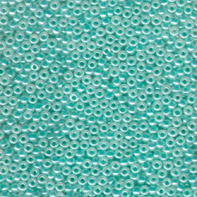 8-9536 Aqua Green Ceylon Miyuki Seed Beads Tube - Goody Beads