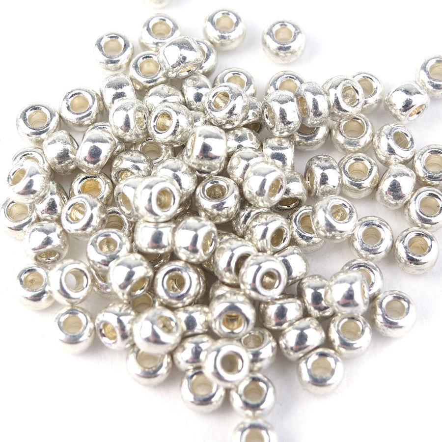 8-91051-TB Galvanized Silver Miyuki Seed Beads Tube - Goody Beads