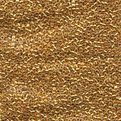 DB031 11/0 24K Gold Plated Miyuki Delica Seed Beads Tube