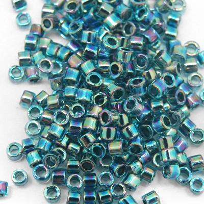 DB085 11/0 Lined Blue/Blue AB Miyuki Delica Seed Beads Tube - Goody Beads