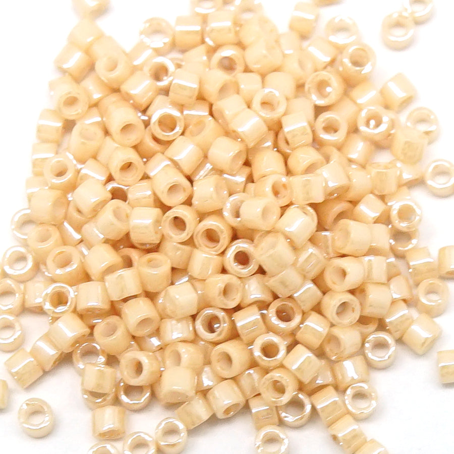 DB0205 11/0 Beige Ceylon Miyuki Delica Seed Beads Tube - Goody Beads