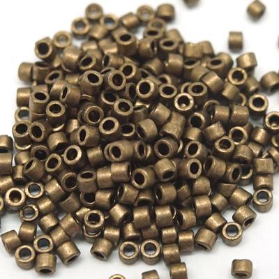 DB322 11/0 Matte Metallic Gold Miyuki Delica Seed Beads Tube