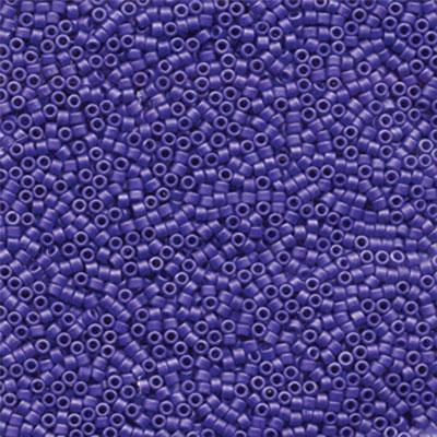 DB361 11/0 Matte Metallic Sapphire Blue Miyuki Delica Seed Beads Tube - Goody Beads