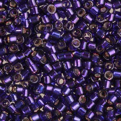 DB609 11/0 Silver Lined Dark Purple Miyuki Delica Seed Beads Tube - Goody Beads