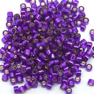 DB610 11/0 Silver Lined Violet Miyuki Delica Seed Beads Tube - Goody Beads