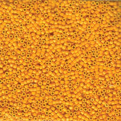 DB651 11/0 Dyed Opaque Squash Miyuki Delica Seed Beads Tube - Goody Beads