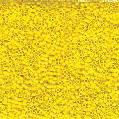 DB721 11/0 Opaque Yellow Miyuki Delica Seed Beads Tube - Goody Beads