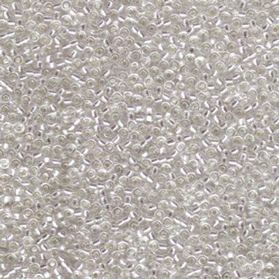 11-91 11/0 Silver Lined Crystal Miyuki Seed Beads Tube - Goody Beads