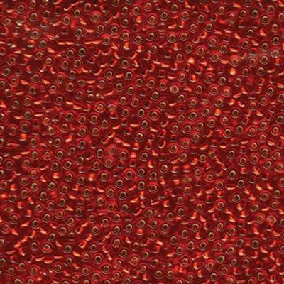 11-911 Silver Lined Ruby Miyuki Seed Beads Tube - Goody Beads