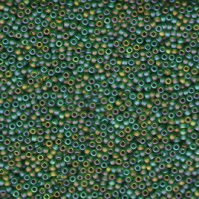 11-9146FR Matte Transparent Green AB Miyuki Seed Beads Tube - Goody Beads