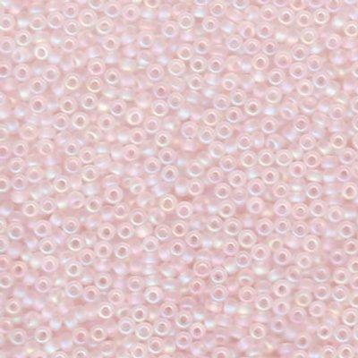 11-9155FR Matte Transparent Light Tea Rose AB Miyuki Seed Beads Tube - Goody Beads