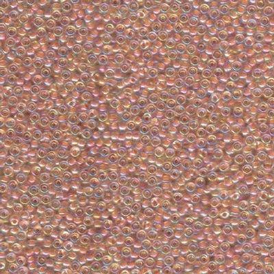 11-9275 Salmon Lined Crystal AB Miyuki Seed Beads Tube - Goody Beads