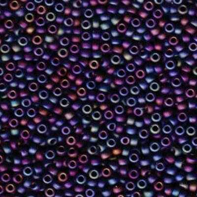 11-9401FR Matte Black AB Miyuki Seed Beads Tube - Goody Beads