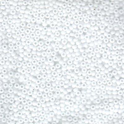 11-9402 Opaque White Miyuki Seed Beads Tube - Goody Beads