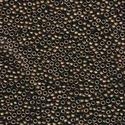 11-92006 Matte Metallic Bronze Miyuki Seed Beads Tube