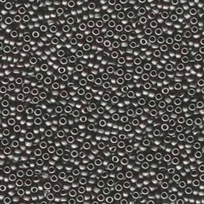 11-92010 Matte Dark Grey Miyuki Seed Beads Tube - Goody Beads