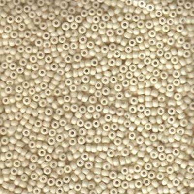 11-92021 Matte Opaque Cream Miyuki Seed Beads Tube