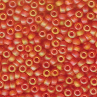 6-9138FR Matte Orange AB Miyuki Seed Beads Tube - Goody Beads