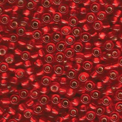 6-9140S Silver Lined Red-Orange Miyuki Seed Beads Tube - Goody Beads