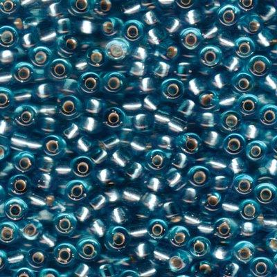 6-9148S Silver Lined Aqua Miyuki Seed Beads Tube - Goody Beads