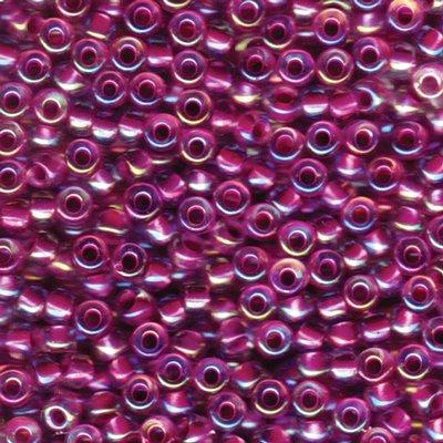 6-9264 Raspberry Lined Crystal AB Miyuki Seed Beads Tube - Goody Beads